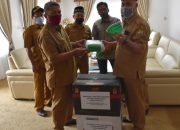 Bupati Shabela Terima Tambahan 2.400 Masker untuk Masyarakat Aceh Tengah