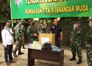 Paldam IM dan Panglima Shooting Club Perbakad Kodam IM Serah APD untuk Rumkit Kesdam IM,