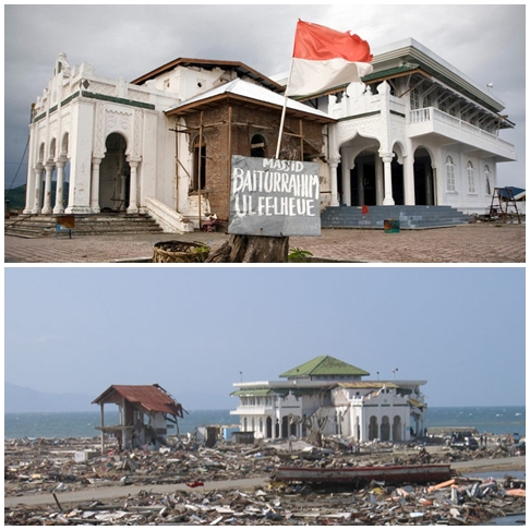 Masjid Baiturrahim Ulee Lheuh, 2004 (foto: bujangmasjid)