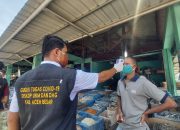 Memasuki New Normal, Aceh Besar Periksa Suhu Tubuh di Pasar Induk Lambaro