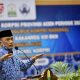 FOTO/ HUMAS PEMERINTAH ACEH Ketua Dewan Pengurus Korpri Nasional, Zudan Arif Fakrulloh menyampaikan sambutan usai pengukuhan pengurus Korpri Provinsi Aceh Periode 2020-2024 di Anjong Monmata, Banda Aceh, Jum'at (10/7/2020).
