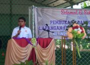 Resmikan Lapangan Futsal Meunara Indrapuri, Ini Harapan Ketua KONI Aceh Besar