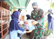 Ringankan Masyarakat Terdampak Covid-19, Dandim dan Kapolres Aceh Selatan Bagi Sembako