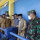 Wakil Bupati Aceh Besar Tgk H Husaini A Wahab, bersama pejabat lainnya membuka pintu bendungan Krueng Aceh di Gampong Seuneubok, Kecamatan Seulimuem dengan melepas air untuk mengawali Musim Taman (MT) Gadu tahun 2021, Senin (17/5/2021) pagi.