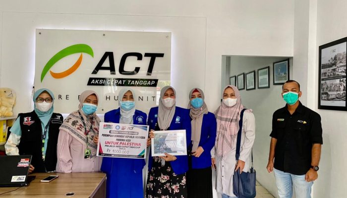 Melalui ACT, PDRI Aceh Bantu Rakyat Palestina