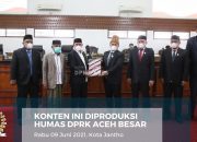 DPRK Gelar Paripurna Penyampaian Raqan Pertanggungjawaban APBK Aceh Besar TA 2020.