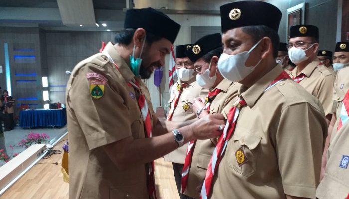 Mualem Lantik Kwarcab, Mabicab dan Ketua LPK Kwartir Cabang Gerakan Pramuka Banda Aceh