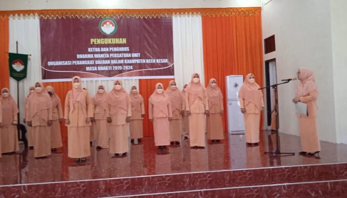 Pengurus DWP OPD Aceh Besar Dikukuhkan