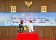 Bupati Pidie  Serahkan LKPD Unaudited Tahun 2021 kepada BPK RI Perwakilan Aceh
