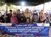 Bank Indonesia Bersama LSM AE Salurkan Paket Sembako di Aceh Singkil