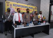 Polres Aceh Besar Ungkap 3 Kasus Narkotika dan 1 Kasus Penculikan Terhadap Anak