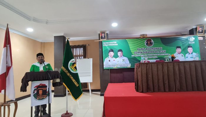 DPW PPP Aceh Gelar Rakor SIKAPP