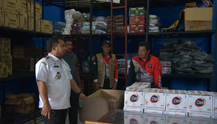 Pastikan Stok Bantuan Tersedia, Pj Bupati Tinjau Gudang Dinsos Aceh Besar