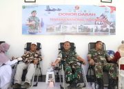 Jelang HUT TNI ke-77, Kodim 0102/Pidie Selenggarakan Donor Darah