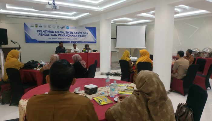 DP3AP2KB Kota Banda Aceh Latih Manajemen Kasus dan Pendataan Penanganan Kasus