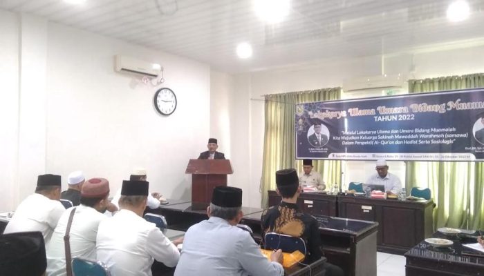 Ketua MPU Kota Banda Aceh Buka Lokakarya Ulama Umara Bidang Muamalah
