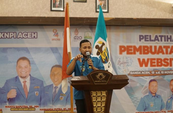 Pelatihan Pembuatan Website KNPI Aceh Berakhir