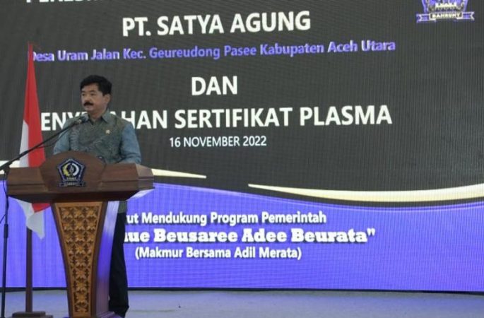 Menteri ATR/BPN Secara Terbuka Nyatakan Dukungan untuk Achmad Marzuki Membangun Aceh
