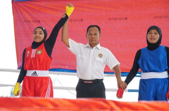 10 Petinju Aceh Besar ke Final PORA XIV Pidie