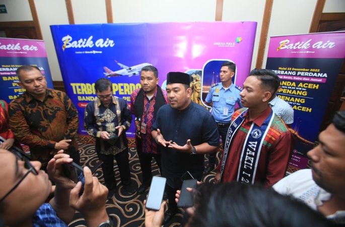 Batik Air Resmi Terbang Perdana Banda Aceh-Penang, Ini Langkah Kadisbudpar Aceh