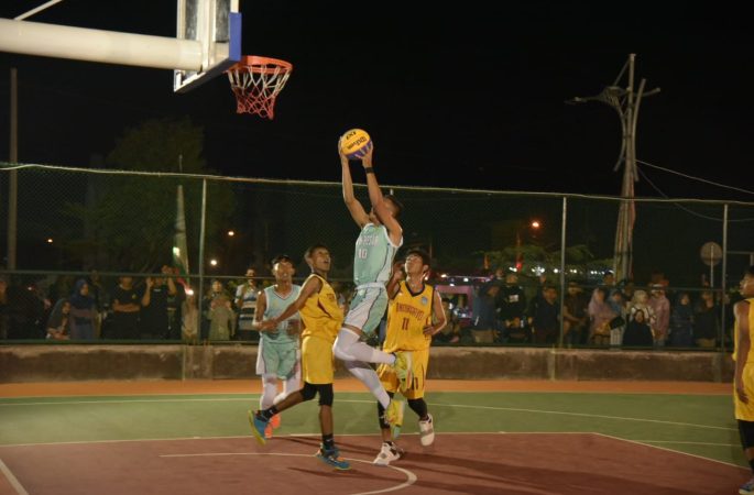 Basket 3 on 3 Putra Aceh Besar Lantak Aceh Tengah