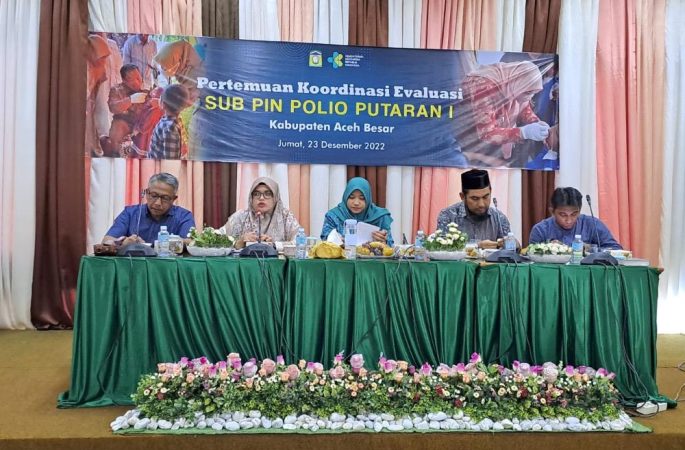 Aceh Besar Evaluasi Pelaksanaan Sub PIN Polio