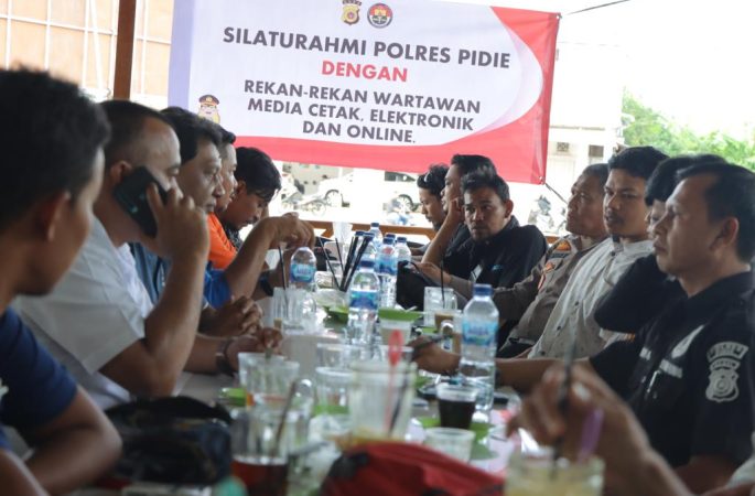 Polres Pidie Silaturrahmi dengan Wartawan