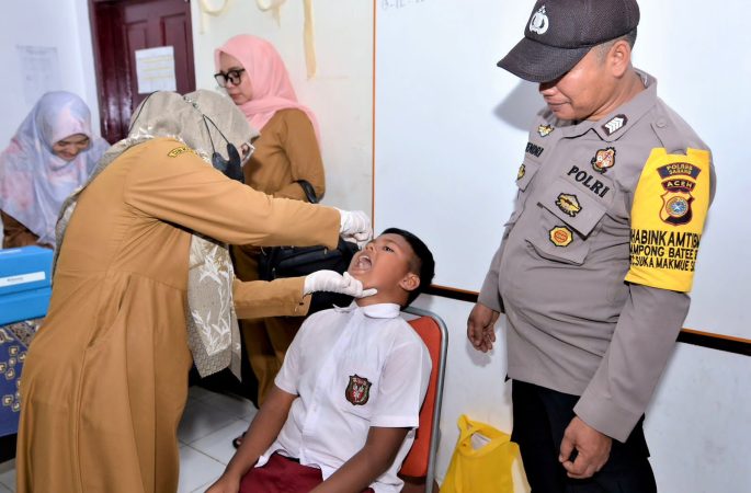 Pemko Sabang Terus Optimalkan Imunisasi Polio Pada Anak