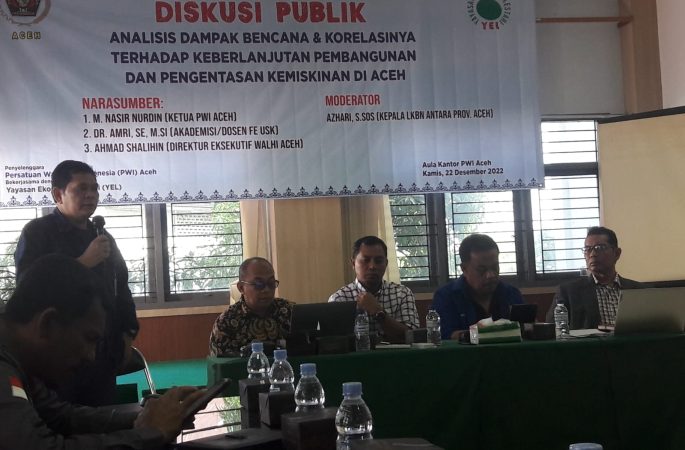 PWI-YEL Gelar Diskusi Publik Analisis Dampak Bencana terhadap Pengentasan Kemiskinan di Aceh