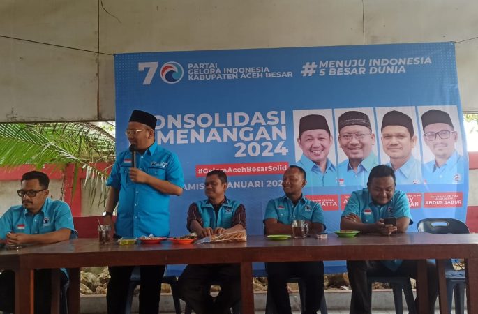 DPD Partai Gelora Aceh Besar Gelar Konsolidasi Kemenangan