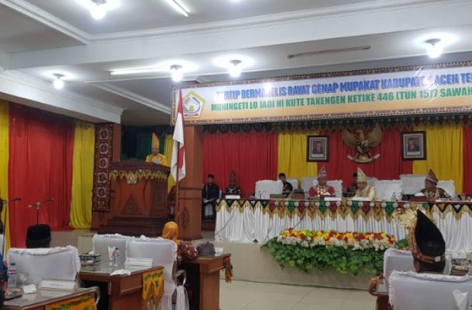 Peringati HUT Ke 446 Kota Takengon, DPRK Aceh Tengah Gelar Sidang Paripurna Istimewa