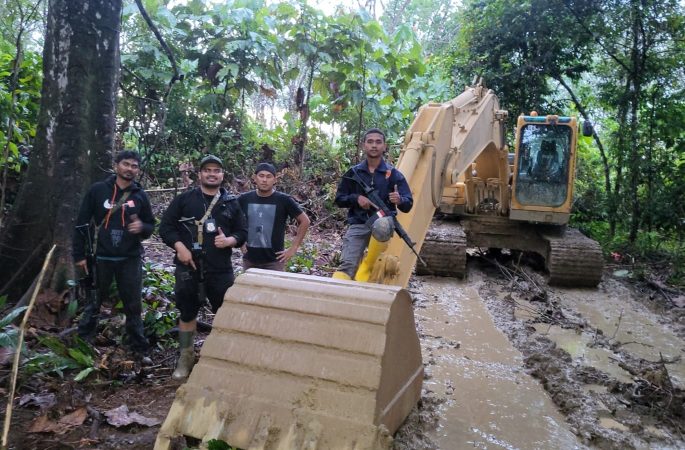 Polisi Amankan Tujuh Penambang Ilegal di Nagan Raya