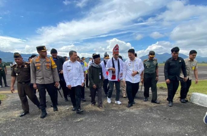 Kapolres Bener Meriah Bersama Forkopimda Plus Terima Kunjungan Menteri Perhubungan RI