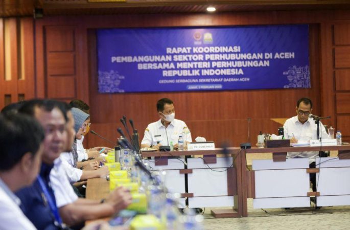 Pemerintah Aceh Rakor Perhubungan Bersama Menhub