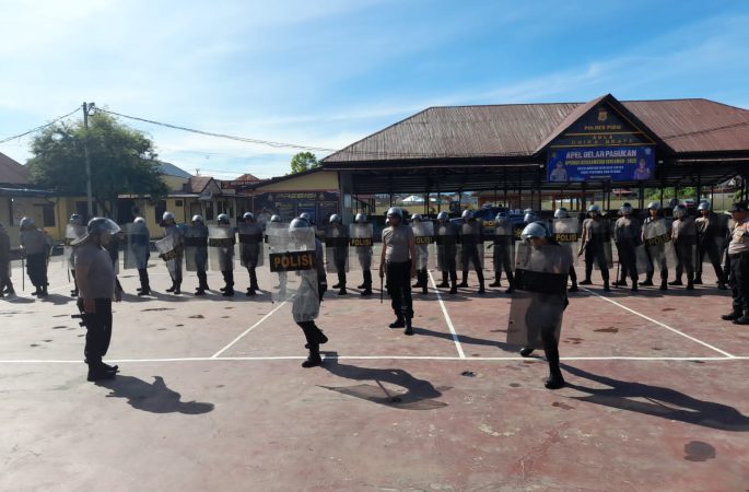 Latihan Dalmas, Bentuk Kesiapan Polres Pidie Hadapi Pemilu 2024