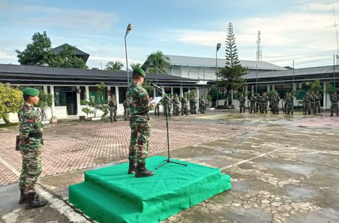 Pupuk Jiwa Nasionalisme dan Solidaritas Prajurit, Kodim Pidie Gelar Upacara Bendera Bulanan