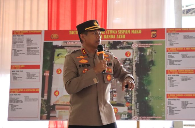 Antisipasi Gangguan Kamtibmas, Polresta Banda Aceh Gelar Simulasi TWG Sispam Mako