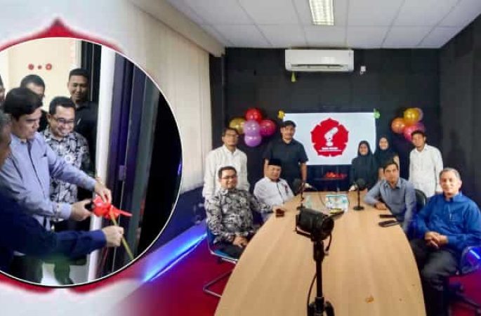 Rektor Launching Studio Podcast Pascasarjana UIN Ar-Raniry