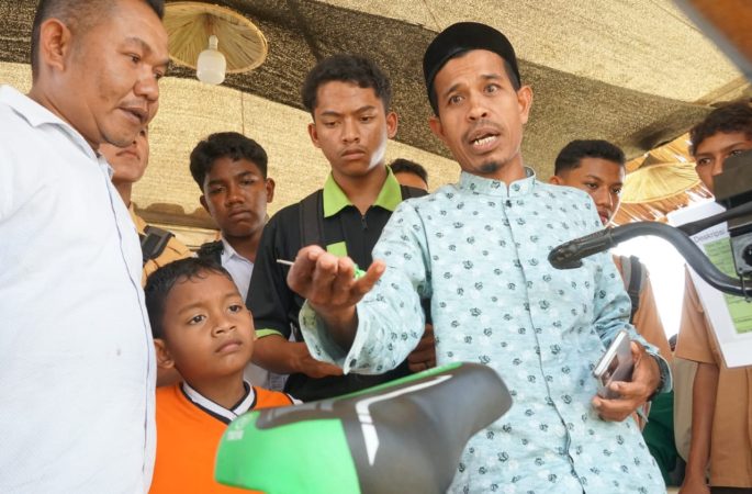 Manfaatkan Sepeda Bekas, Warga Aceh Besar Perkenalkan Alat Inovasi TTG