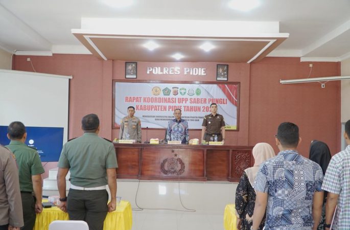 Rakor UPP Satgas Saber Pungli Pidie, Tegaskan Peran dan Fungsi Demi Kenyamanan Masyarakat