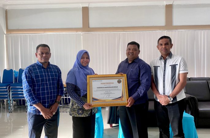 Aceh Besar Raih Piagam Penghargaan BPJS Kesehatan
