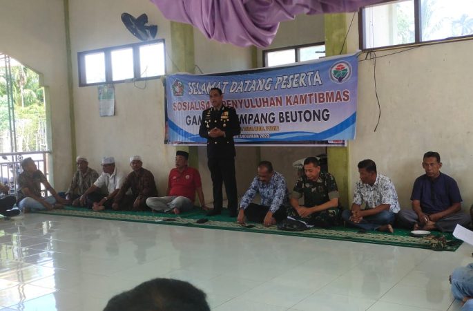 Pemgam Simpang Beutong Gelar Silaturrahmi dan Sosialisasi Kamtibmas