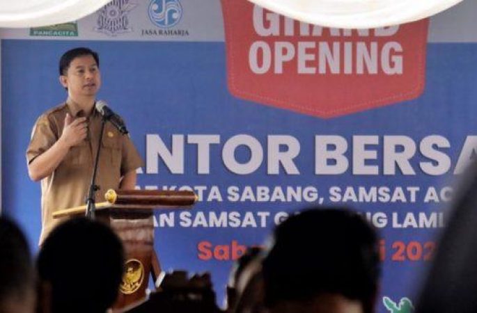 Gedung Samsat Baru Sabang, Aceh Selatan dan Samsat Lamlo Pidie Diresmikan