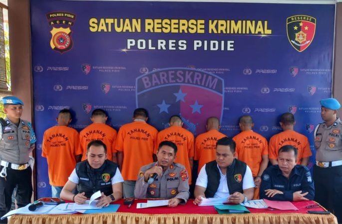 Polres Pidie Ungkap Kasus Pencurian dan Pencabulan