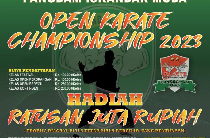 Kejuaraan Karate Piala Pangdam IM Akan di Mulai