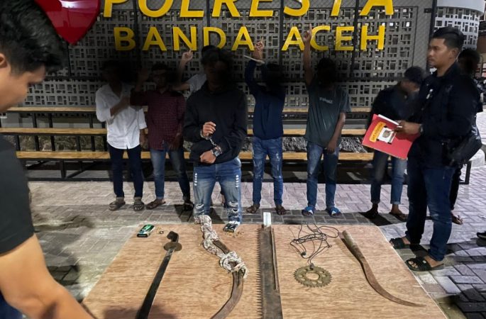 Tim Rimueng Polresta Banda Aceh Ringkus Ketua Gangster IKAO