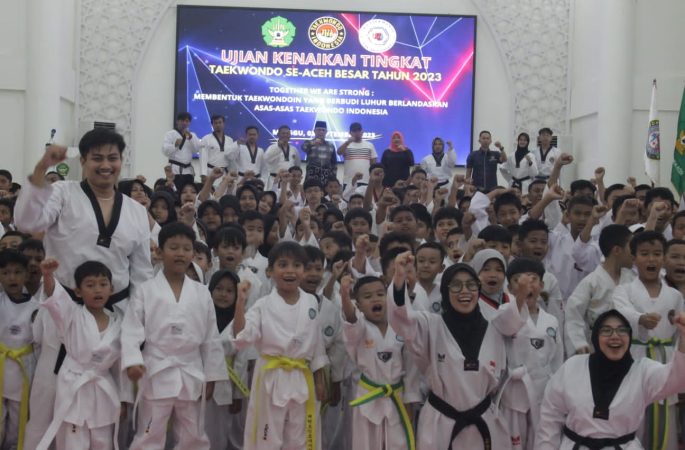 Pj Bupati Buka UKT Taekwondo Aceh Besar