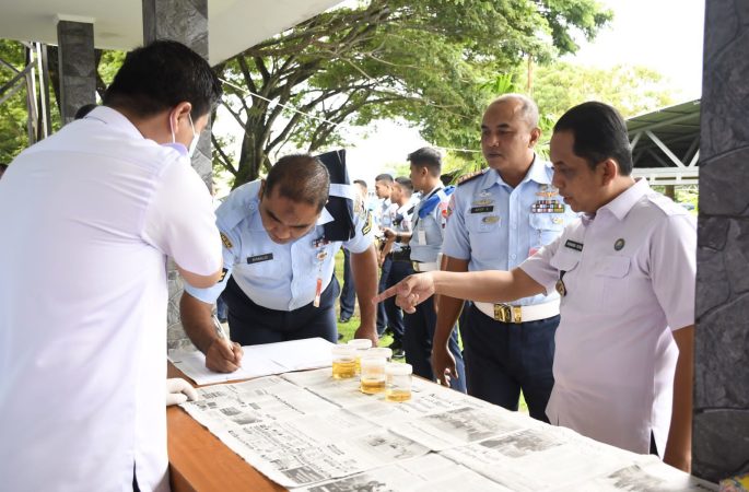Sambut HUT ke-77 POMAU, BNN Sabang Sinergi dengan Lanud Maimun Saleh