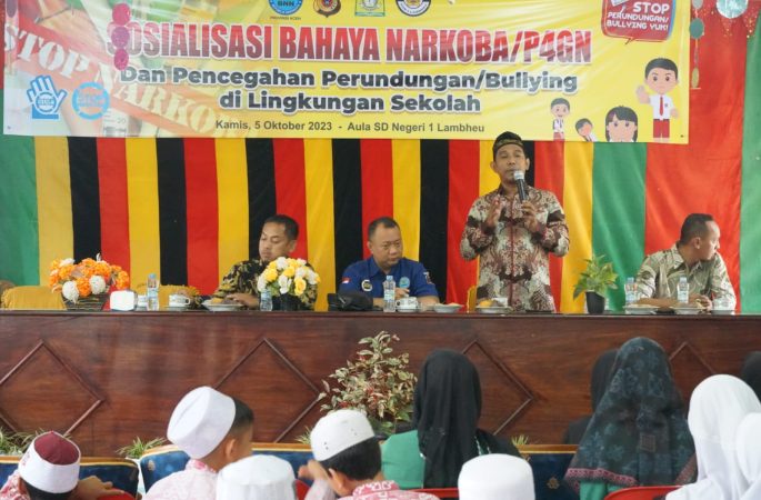 Agus Jumaidi Buka Sosialisasi Bahaya Narkoba dan Bullying di Lingkungan Sekolah