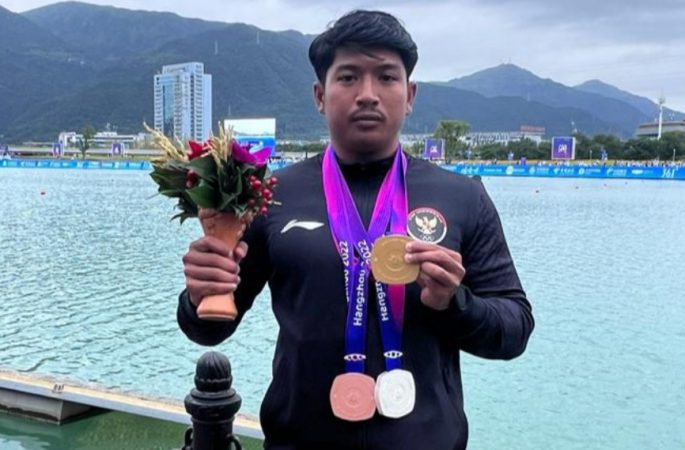 Atlet Dayung Aceh, Zul Bakri Ikut Andil Raihan Emas, Perak Perahu Naga Indonesia Asian Games